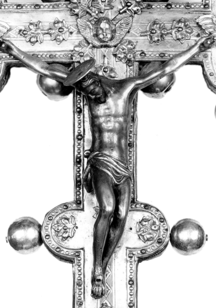 croce processionale di Marti Francesco (maniera) (seconda metà sec. XVI)