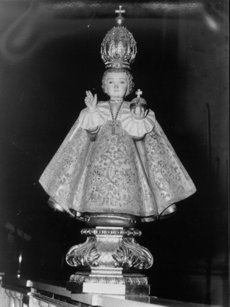Gesù Bambino (statuetta devozionale) di Perathoner Ferdinand (sec. XX)