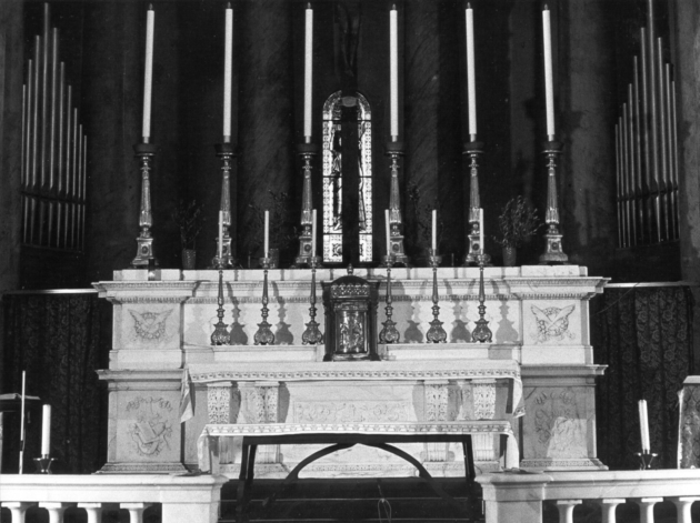 altare maggiore - bottega apuo-versiliese (seconda metà sec. XIX)