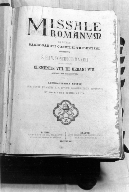 coperta di libro liturgico - bottega torinese, bottega napoletana (sec. XIX)