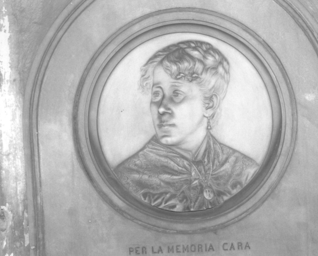 Ritratto di Rosa Pacini Sciaguato (medaglione) - bottega apuo-versiliese (sec. XIX)