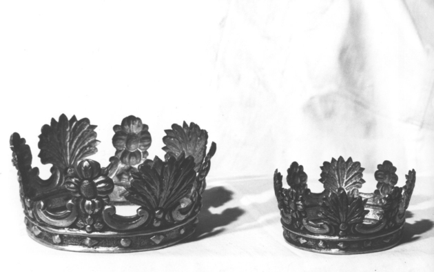 corona da statua, serie - bottega lucchese (sec. XIX)