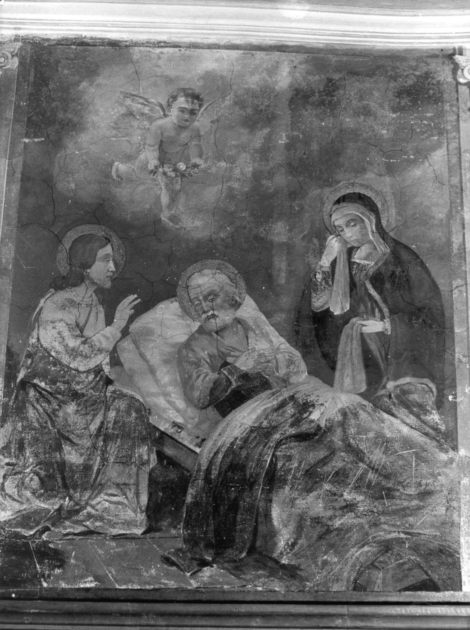 MORTE DI SAN GIUSEPPE (dipinto) - ambito italiano (fine/inizio secc. XIX/ XX)