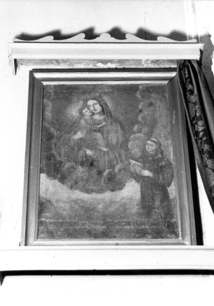 MADONNA DEL CARMELO CON SANT'ANTONIO DA PADOVA (dipinto) - ambito lucchese (sec. XVIII)