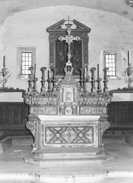 altare maggiore - ambito garfagnino (sec. XVIII)