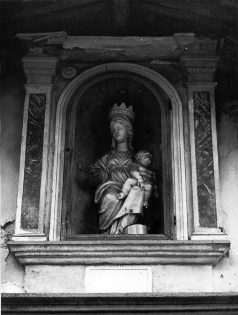 MADONNA CON BAMBINO (statuetta devozionale) - ambito toscano (sec. XVIII)