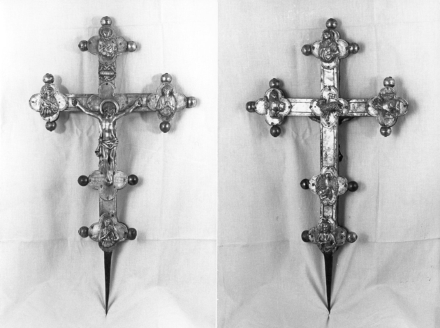 croce processionale - bottega lucchese (metà sec. XIV)