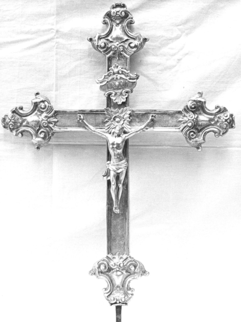 croce processionale - bottega toscana (sec. XVIII)