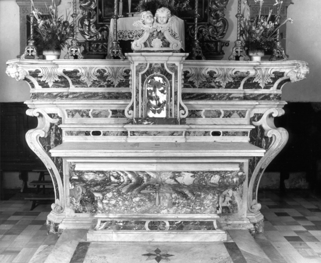 altare maggiore - bottega toscana (fine/inizio secc. XVIII/ XIX)