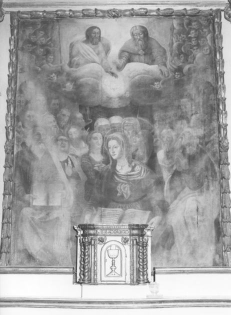 Trinità con la Madonna e Santi (dipinto) - ambito lucchese (fine/inizio secc. XVII/ XVIII)