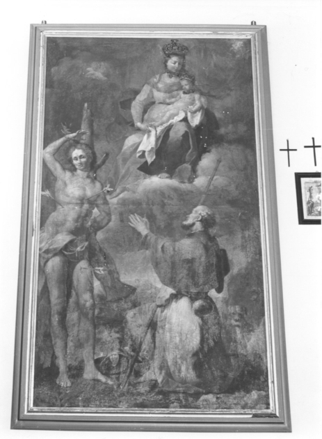 Madonna con Bambino e Santi (dipinto) di Luchi Giuseppe Antonio detto Diecimino (sec. XVIII)
