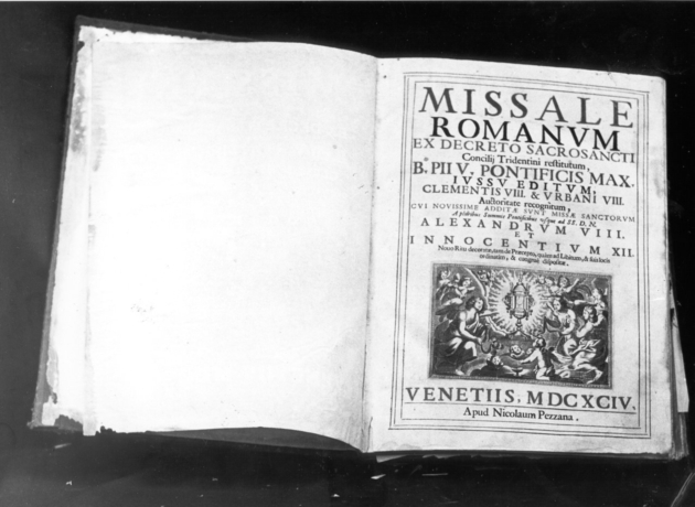 coperta di libro liturgico - produzione veneziana (sec. XVII)