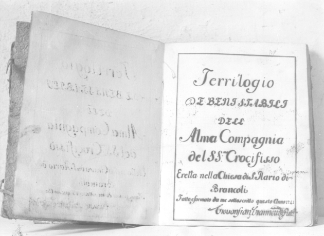 coperta di libro liturgico - ambito toscano (sec. XVIII)