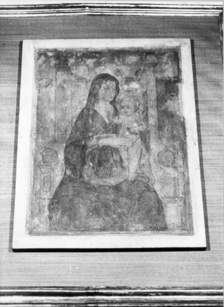 MADONNA CON BAMBINO (dipinto) - ambito toscano (prima metà sec. XV)