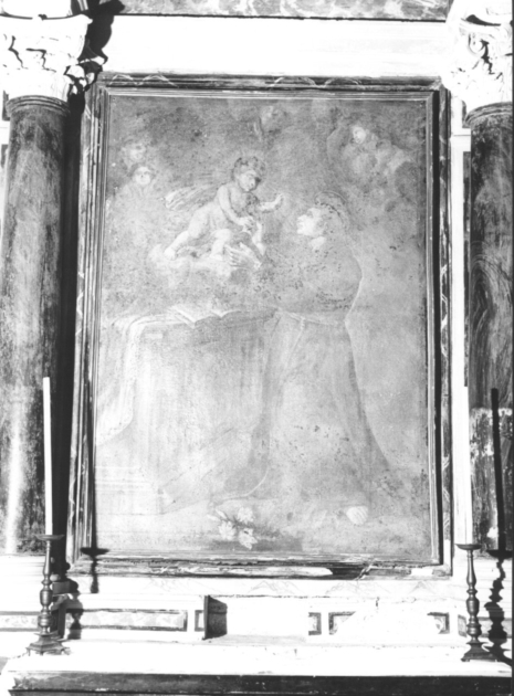 SANT'ANTONIO DA PADOVA (dipinto) - ambito lucchese (fine/inizio secc. XVII/ XVIII)