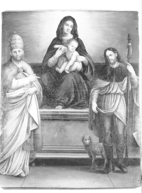 Madonna con Bambino e Santi (dipinto) - ambito lucchese (sec. XIX)