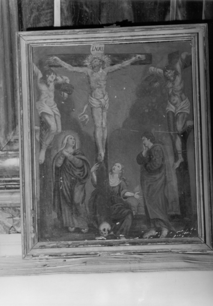 CROCIFISSIONE DI CRISTO (dipinto) - ambito italiano (sec. XVIII)