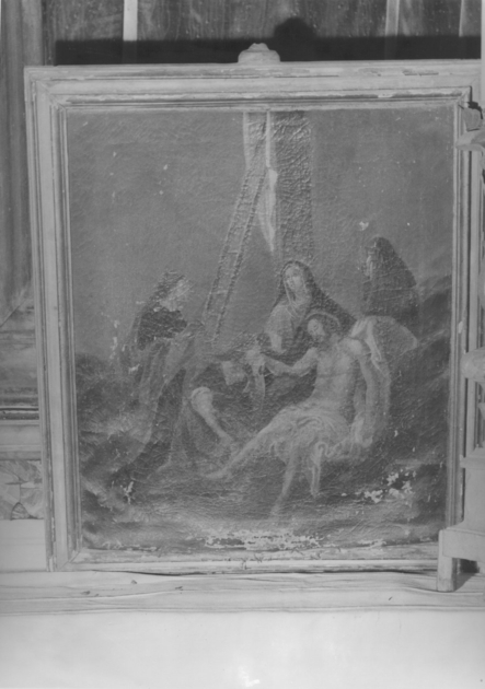 DEPOSIZIONE DI CRISTO DALLA CROCE (dipinto) - ambito italiano (sec. XVIII)
