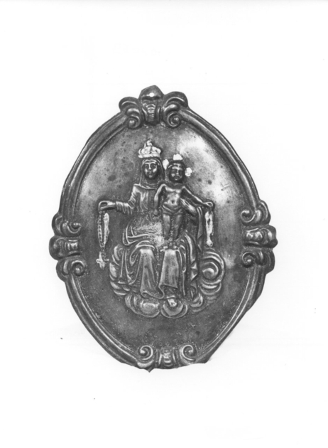 MADONNA DEL ROSARIO (placchetta, serie) - bottega toscana (fine sec. XIX)