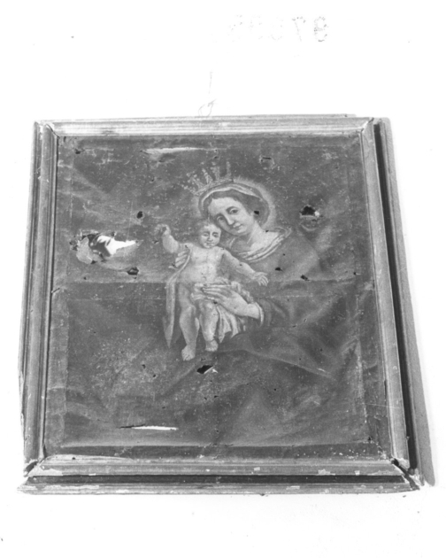 MADONNA CON BAMBINO (dipinto) - ambito lucchese (sec. XVIII)