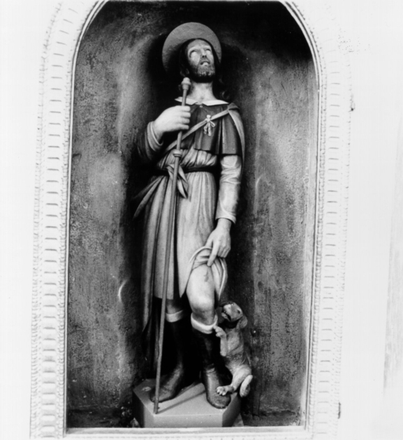 SAN ROCCO (statua) di Cipriani Roberto (bottega) (fine sec. XIX)
