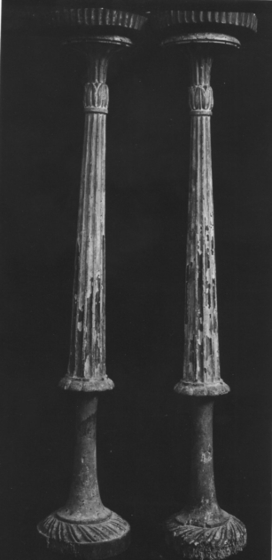 candelabro portatile, serie - bottega versiliese (sec. XIX)