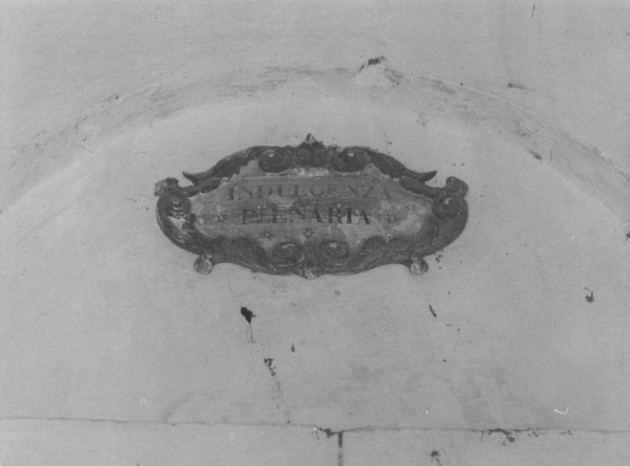 CARTIGLIO CON ISCRIZIONE (rilievo) di Cipriani Ginese (bottega) (inizio sec. XIX)