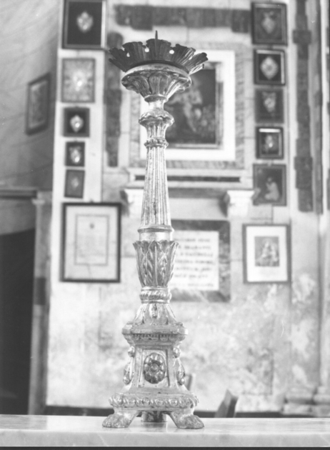 candeliere, serie di Cipriani Ginese (bottega) (prima metà sec. XIX)