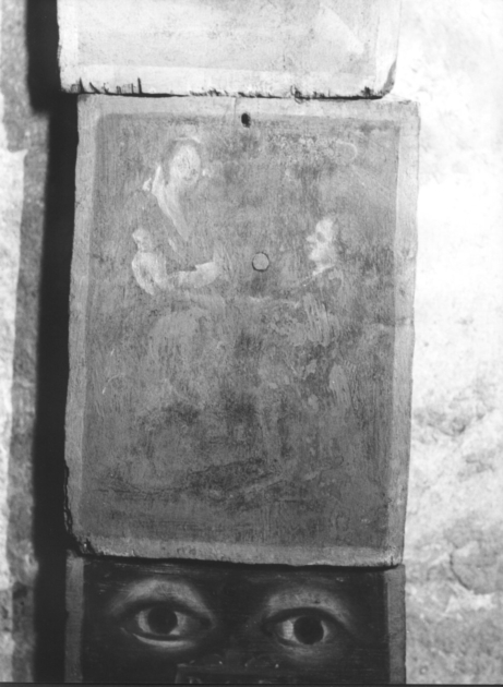 Madonna con Bambino e devota (ex voto) di Tommasi Guglielmo (inizio sec. XIX)