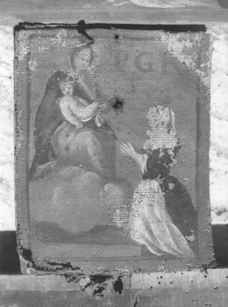 Madonna con Bambino e devota (ex voto) di Tommasi Guglielmo (inizio sec. XIX)