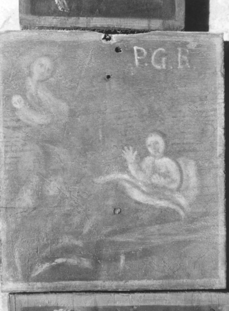 Madonna con Bambino e devoto (ex voto) - bottega versiliese (prima metà sec. XIX)