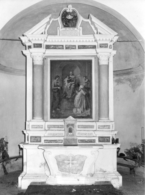 altare maggiore - ambito apuoversiliese (prima metà sec. XIX)