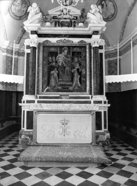 altare maggiore - ambito garfagnino (primo quarto sec. XIX)