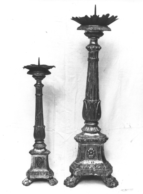 candeliere, serie di Cipriani Ginese (?) (bottega) (prima metà sec. XIX)
