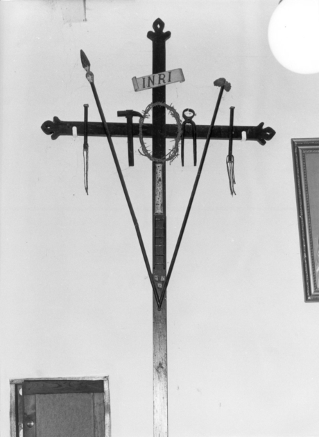 croce penitenziale - ambito garfagnino (sec. XIX)