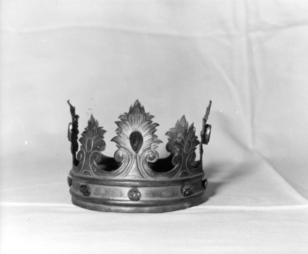 corona da statua - ambito garfagnino (secc. XIX/ XX)