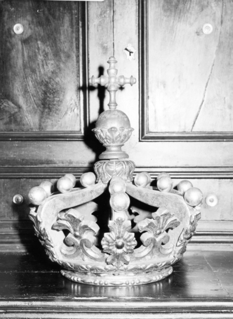 corona di tronetto per esposizione eucaristica - ambito garfagnino (secc. XVIII/ XIX)