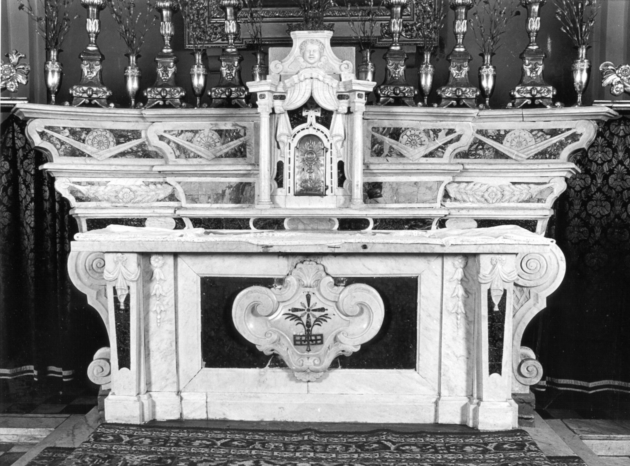 altare maggiore - ambito garfagnino (sec. XIX)