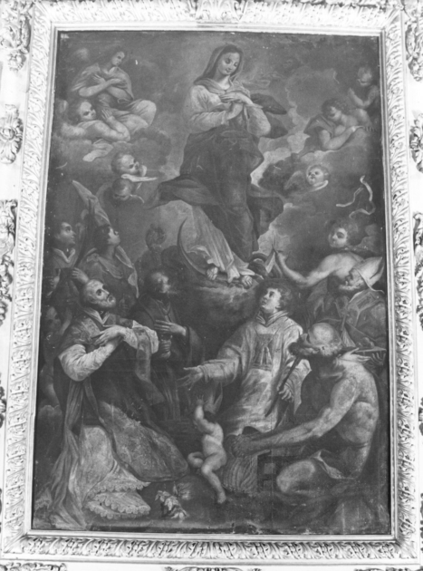 Madonna Immacolata e Santi (dipinto) - ambito italiano (sec. XVIII)