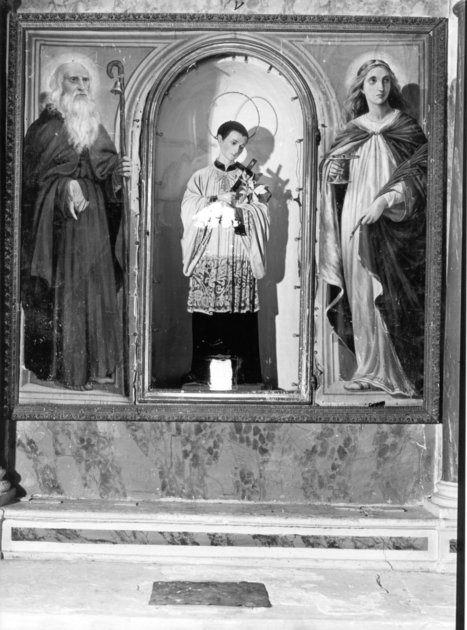 Sant'Antonio Abate/ Santa Lucia (dipinto) - ambito italiano (sec. XIX)