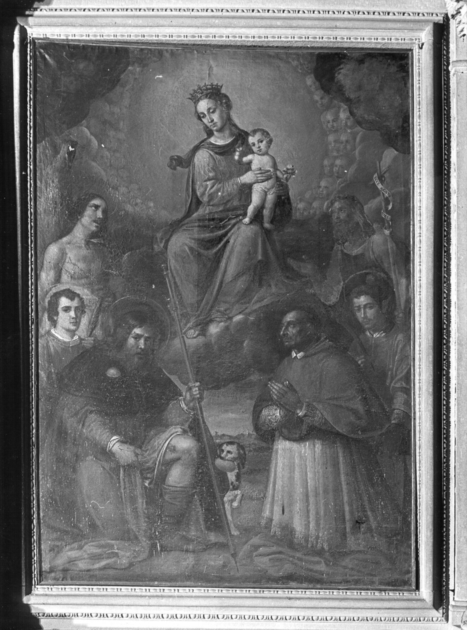 Madonna con Bambino e Santi (dipinto) - ambito emiliano (?) (sec. XVIII)