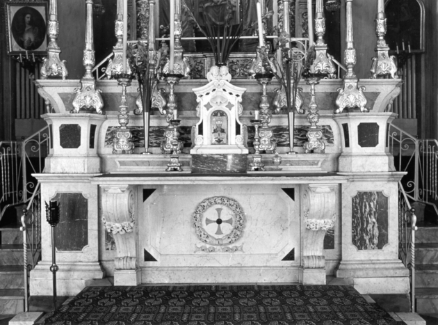 altare maggiore - ambito apuoversiliese (fine sec. XVIII)