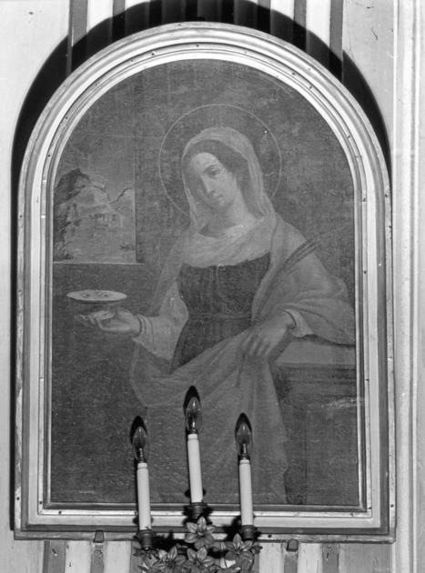 SANTA LUCIA (dipinto) - ambito italiano (sec. XIX)