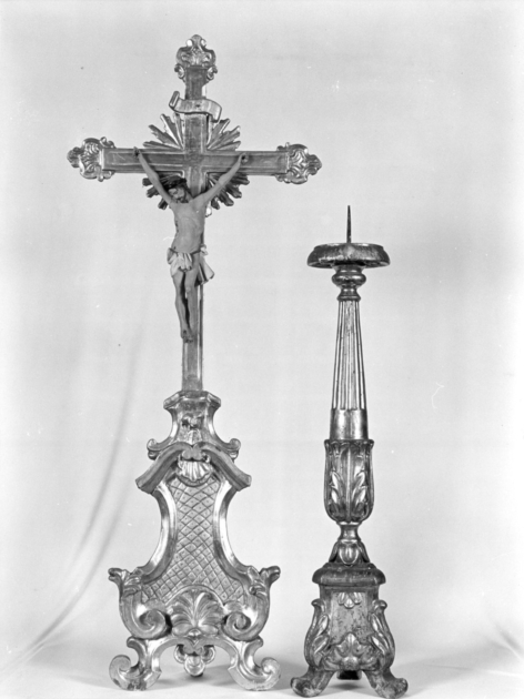 croce d'altare - ambito garfagnino (prima metà sec. XIX)