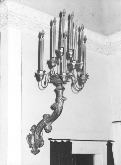 candeliere da parete - ambito garfagnino (sec. XIX)