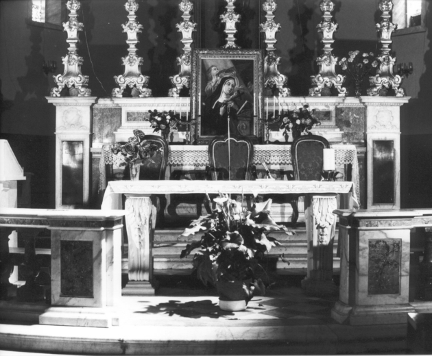 altare maggiore - ambito apuoversiliese (sec. XIX)