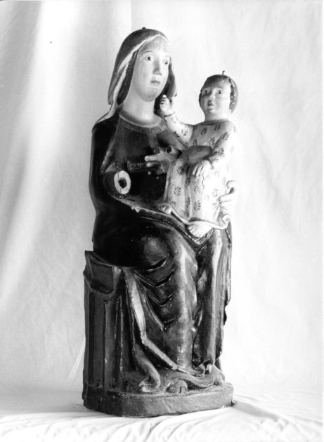 Madonna con Bambino in trono (statua) - bottega lucchese (fine/inizio secc. XIII/ XIV)