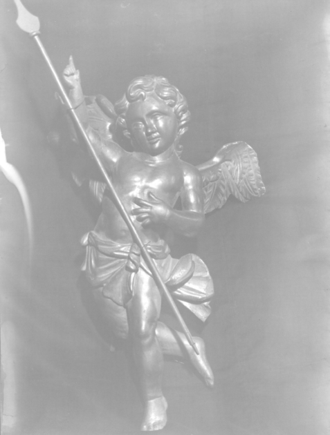 angelo con strumenti della passione (statuetta, serie) - bottega toscana (sec. XIX)