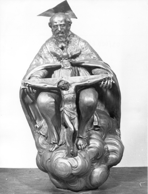 Trinità (statuetta, elemento d'insieme) di Vambrè Giovanni il Vecchio (fine/inizio secc. XVII/ XVIII)