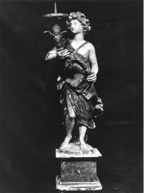 ANGELO REGGITORCIA (candeliere, serie) - bottega toscana (fine/inizio secc. XVII/ XVIII)